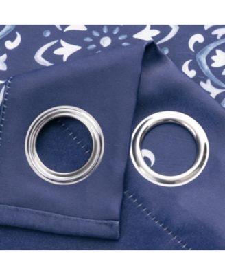 100% Polyester 190 GSM Tilley Revisible Blackout Grommet Curtain Panel