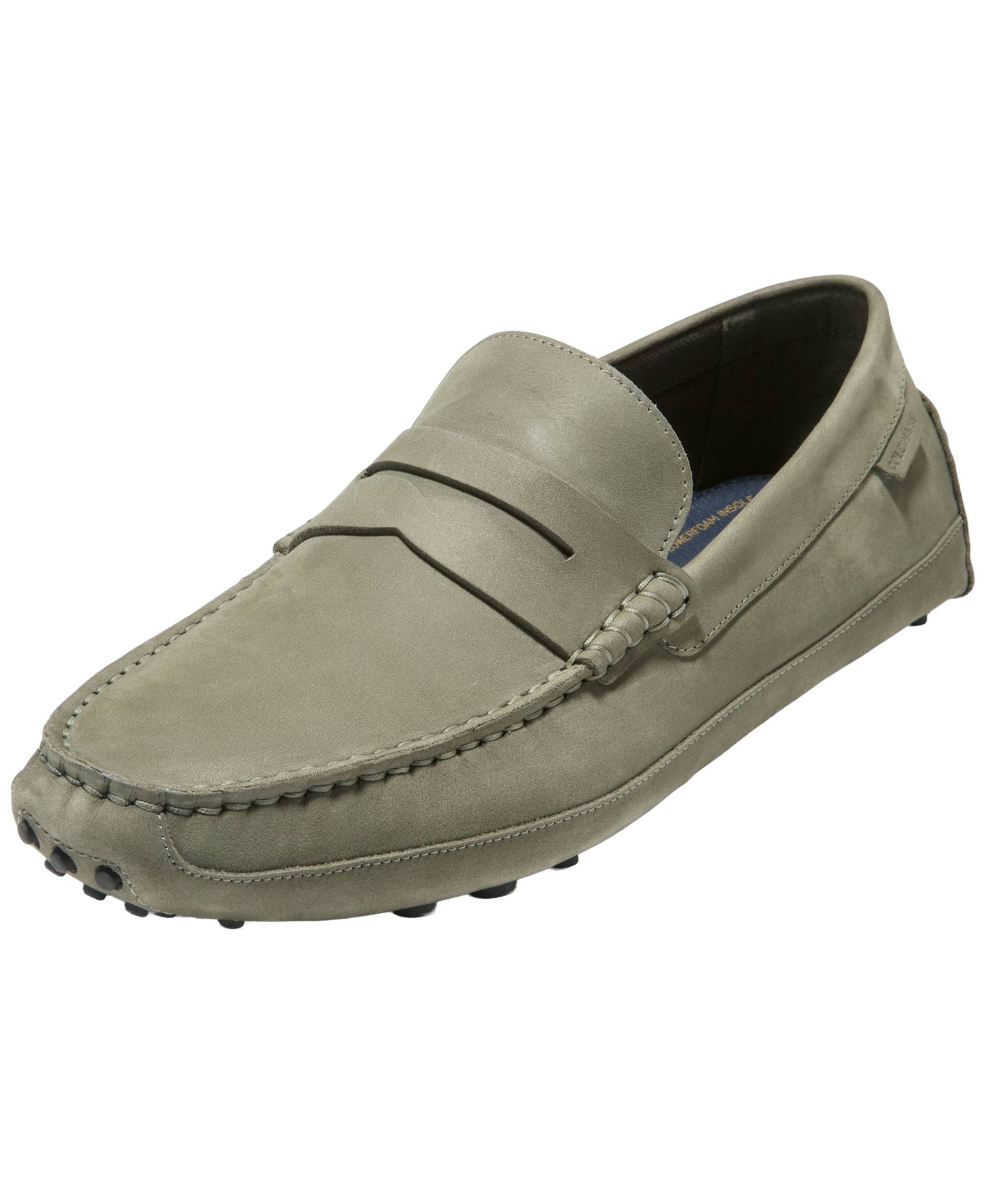 Мужские лоферы-драйверы Cole Haan Davies Grand без застёжек, цвет: Оливковый нубуковый — фото 6