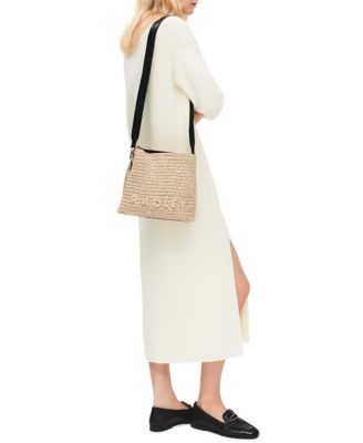 Raffia Small Compartment Crossbody Bag