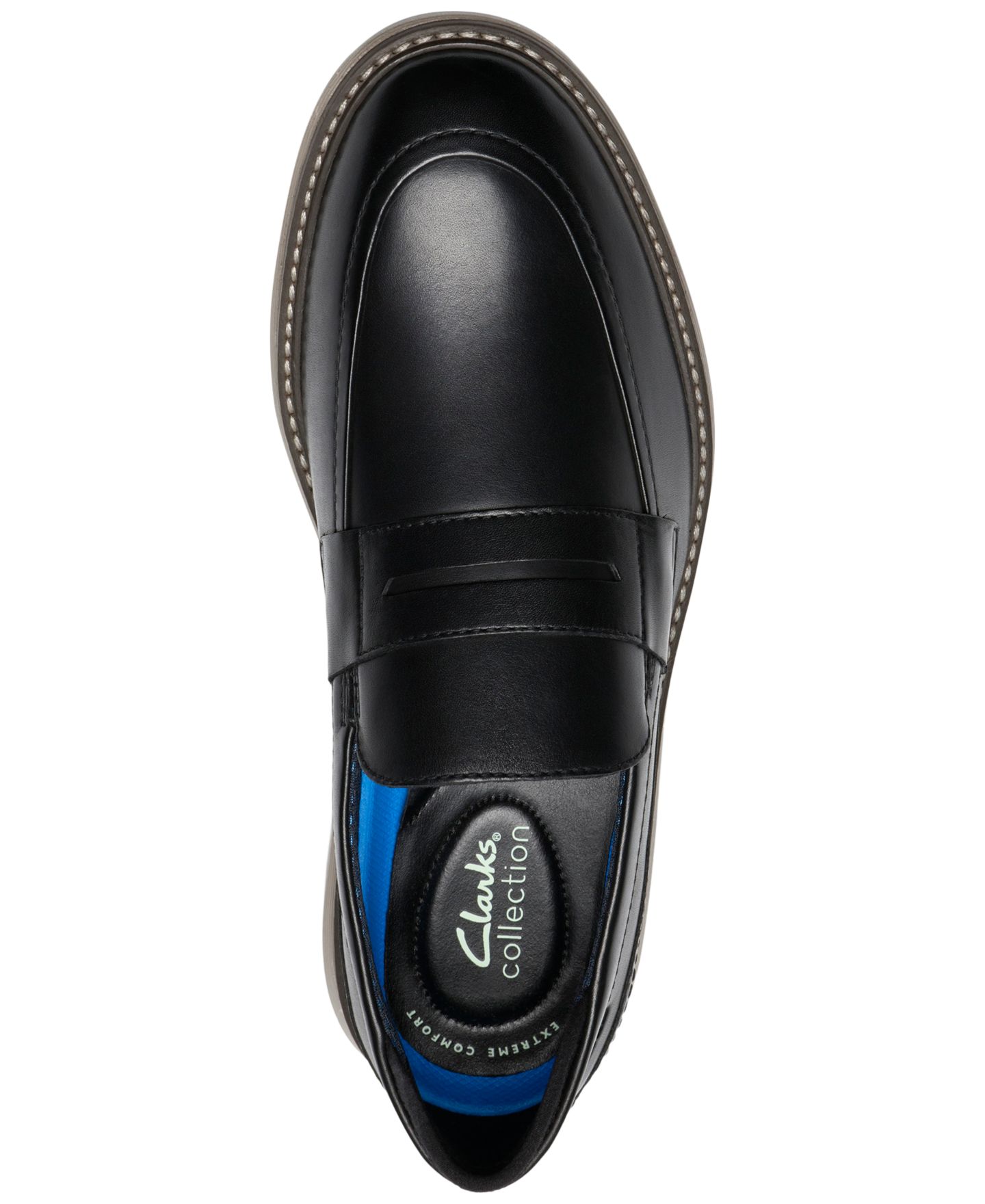 Мужские туфли Clarks Slip-on Penny, цвет: Чёрный — фото 4