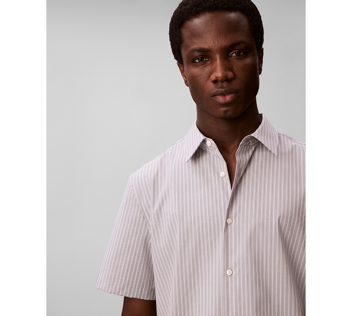 Calvin Klein Men's Multi-Stripe Slim-Fit Shirt