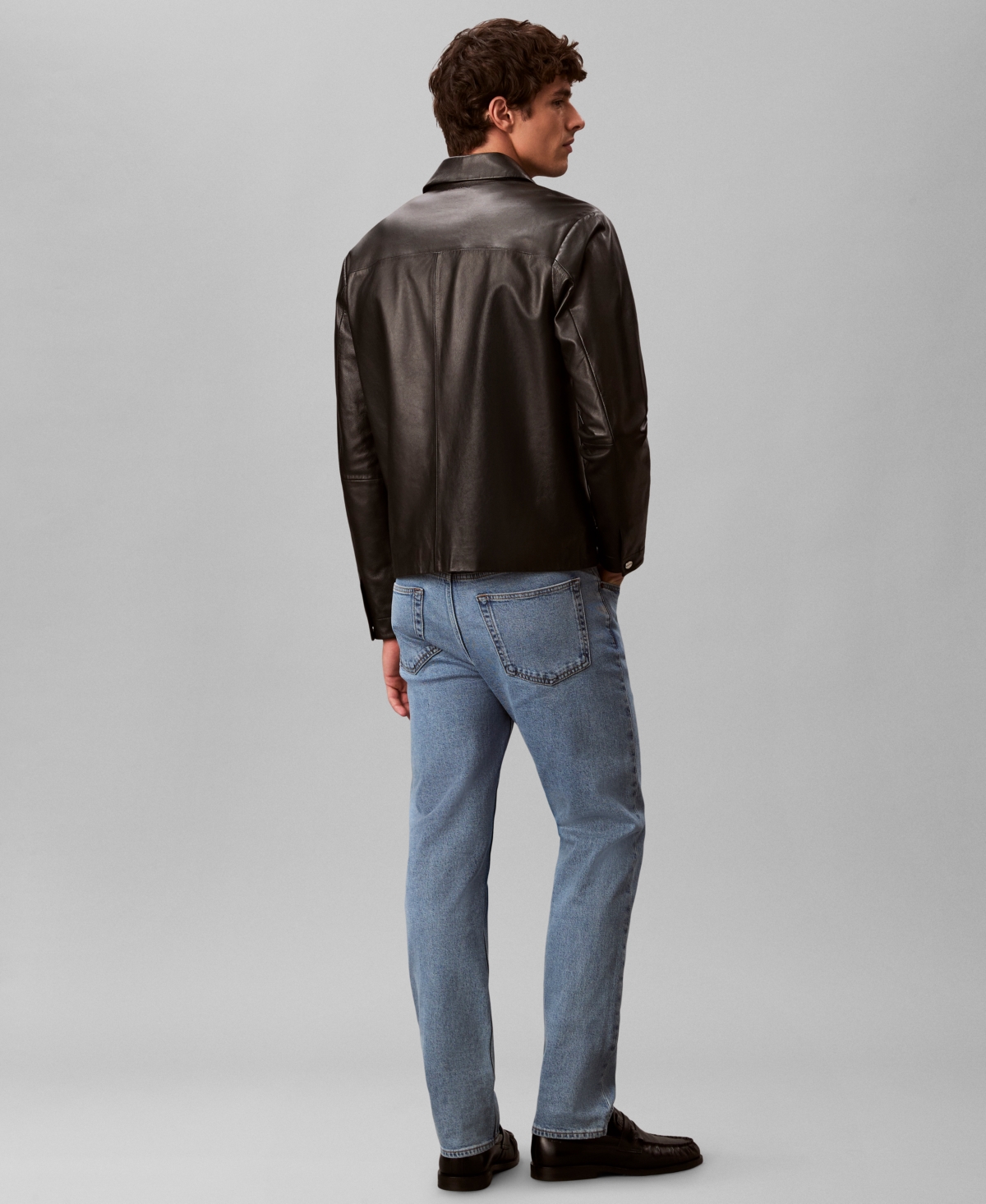 Calvin Klein Men's Standard Straight-Fit Stretch Jeans