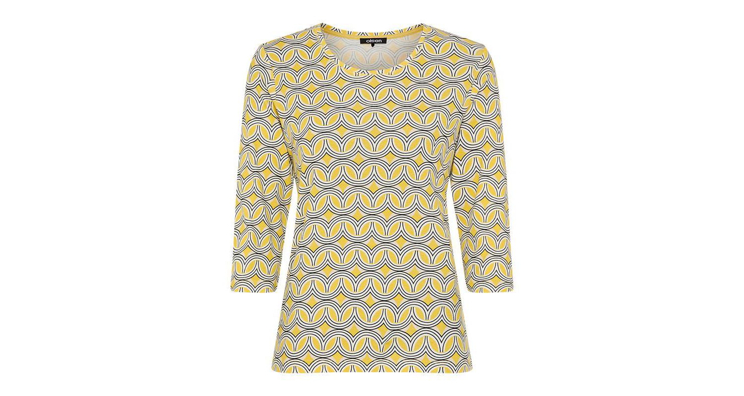 Women's Retro Geo Print T-Shirt