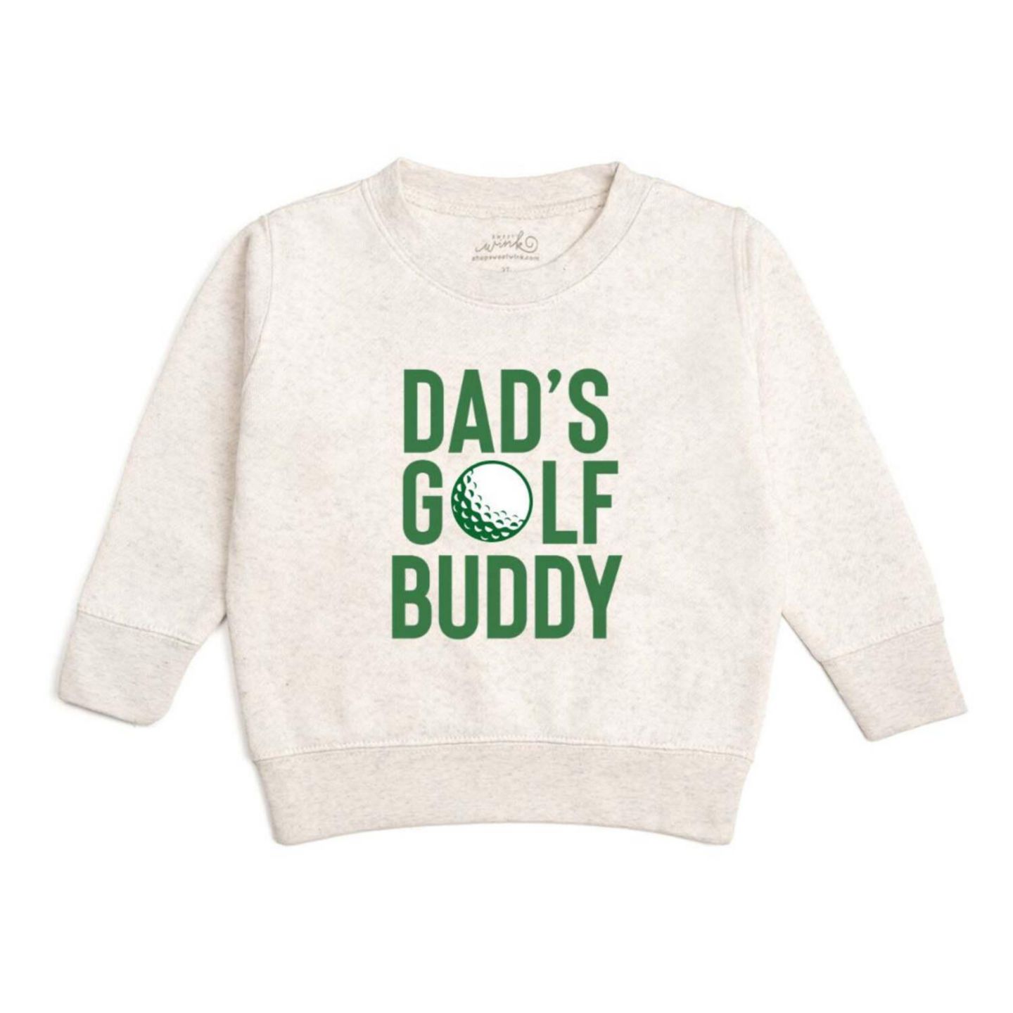 Толстовка Sweet Wink Dad's Golf Buddy Sweatshirt для мальчиков, цвет: Натуральный меланжевый — фото 1