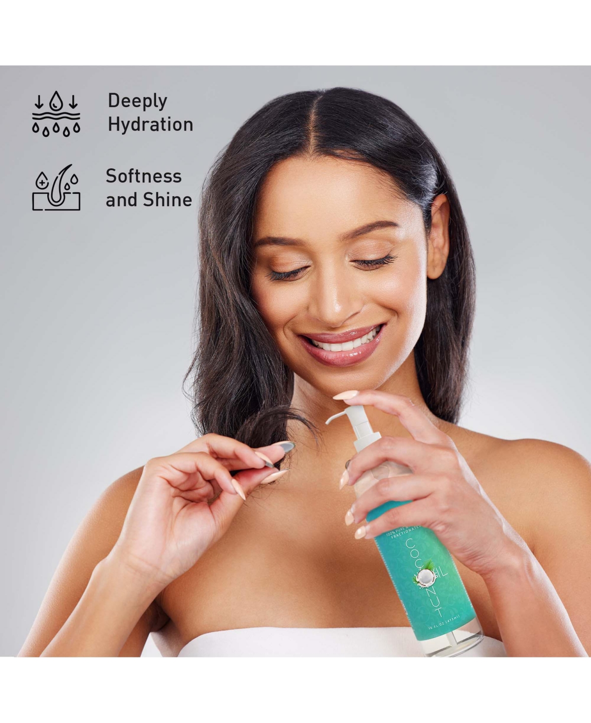 Pursonic The Ultimate Hair & Skin Restoration Bundle: Led Therapy Brush, Castor Oil, Sweet Almond Oil, & Fractionated Coconut Oil