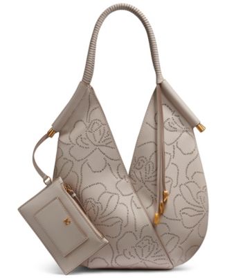 Baldwin Floral Perforated Large Shoulder Bag