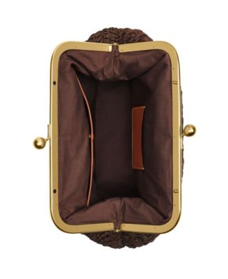 Kisslock Medium Straw Frame Bag 27