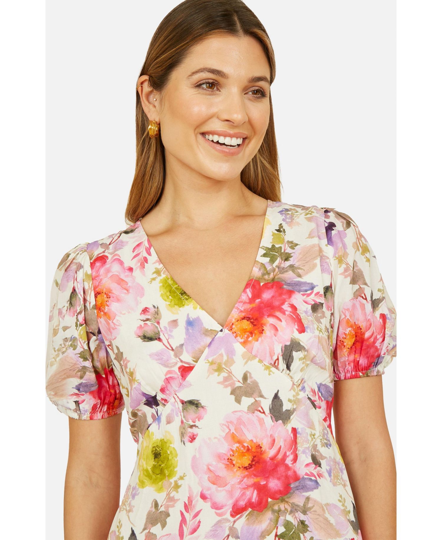 Women's Floral Midi Dress