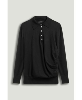 Women's Knit Polo Sweater