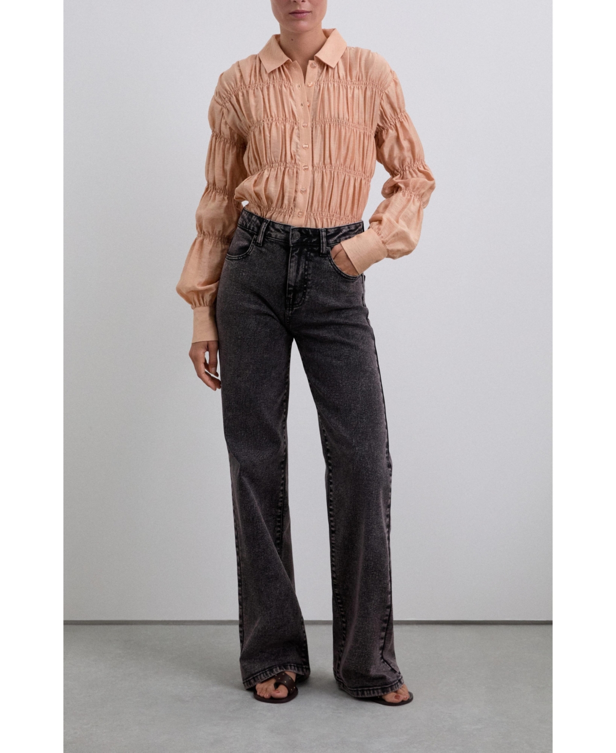 Scalpers Women's Bootcutwash Denim Pant