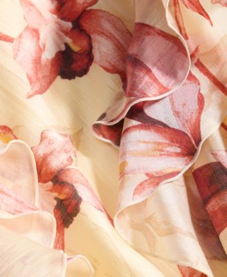 Women's Ruffle Sleeveless Midi Dress