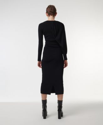 Women's Knitted Scarf Detail Top