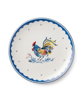 French Rooster Salad Plates, Set of 4