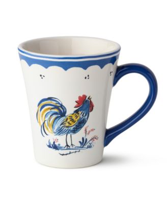 French Rooster Mugs, Set of 4