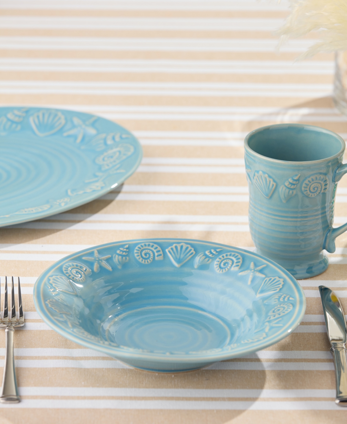 Certified International Coastline Soup Bowls, Set of 4