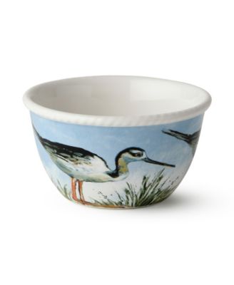 Coastal Birds Ice Cream Bowls, Set of 4