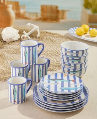 Something Fishy 16-Pc. Dinnerware Set, Service for 4