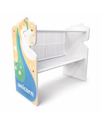 Toy Storage Organizer for Kids - Multi-Compartment Toy and Book Rack