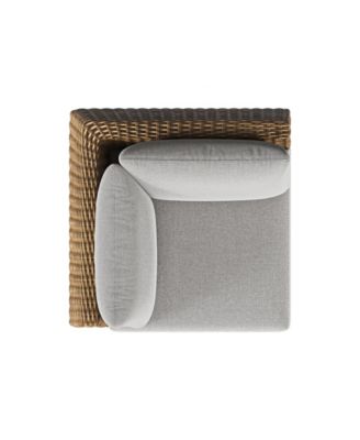 Sculptura 36" Aluminum Outdoor Corner Club Chair