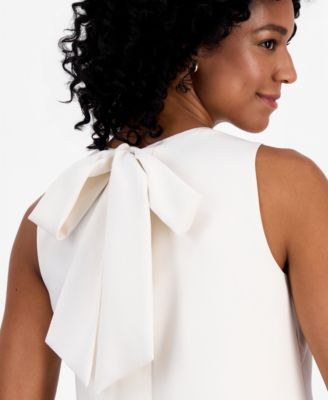 Women's Rosette Sleeveless Shift Dress