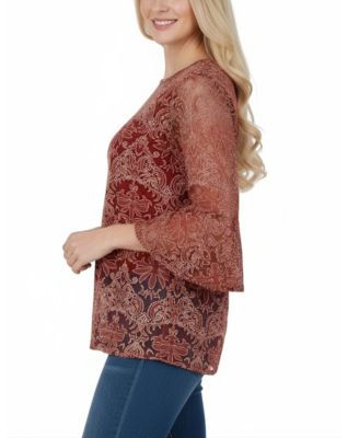 Women's 3/4-Sleeve with Matching Camisole Top