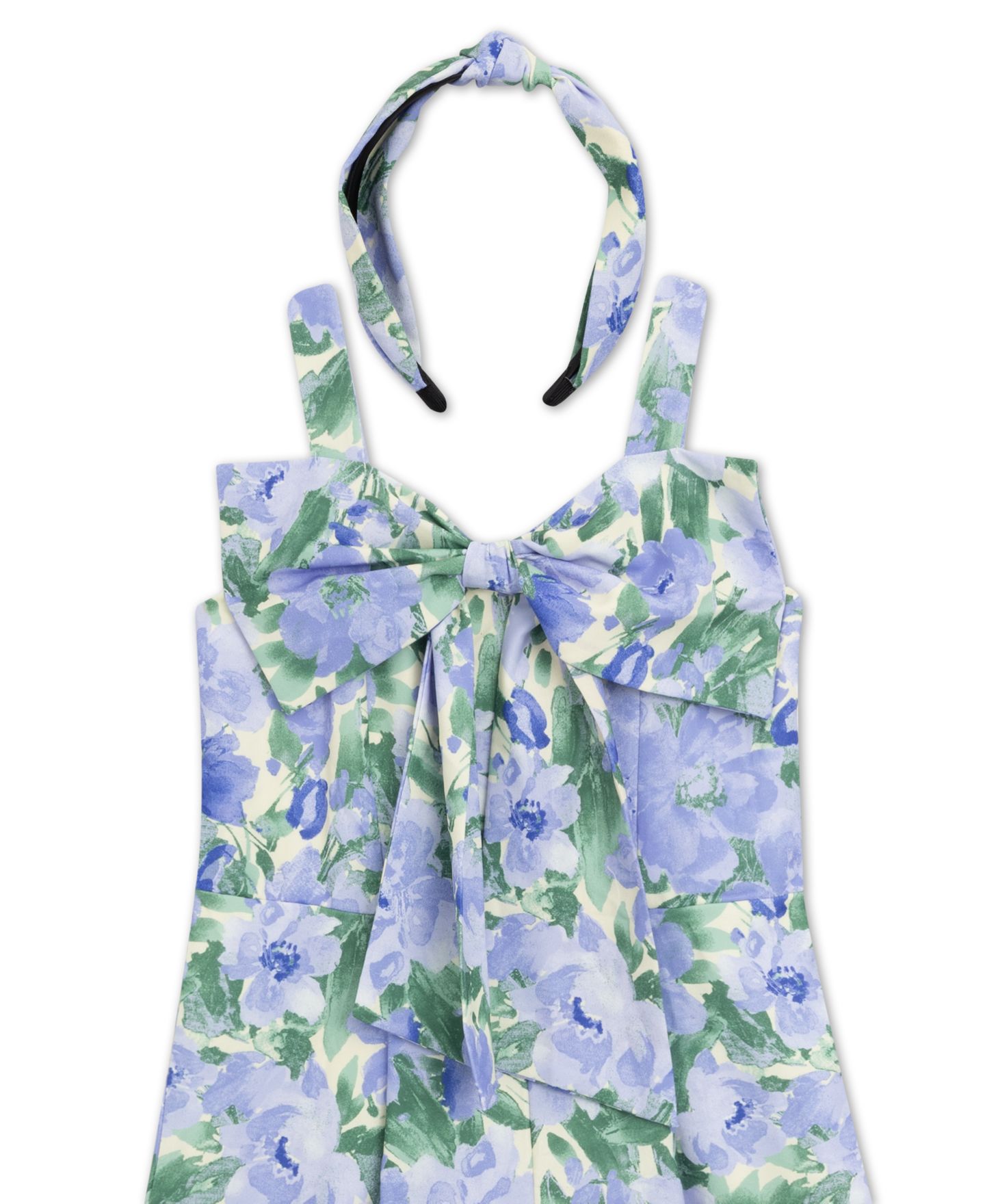 Комбинезон Speechless Floral Print Sleeveless Jumpsuit для девочек, цвет: Синий — фото 3