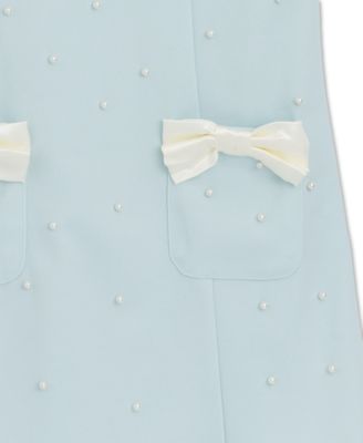 Girls' 7-16 Short-Sleeve Square Neck Dress