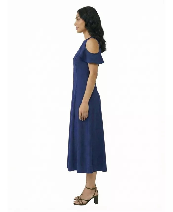 Petite Ruffle-Sleeve Maxi Dress - thumbnail 3