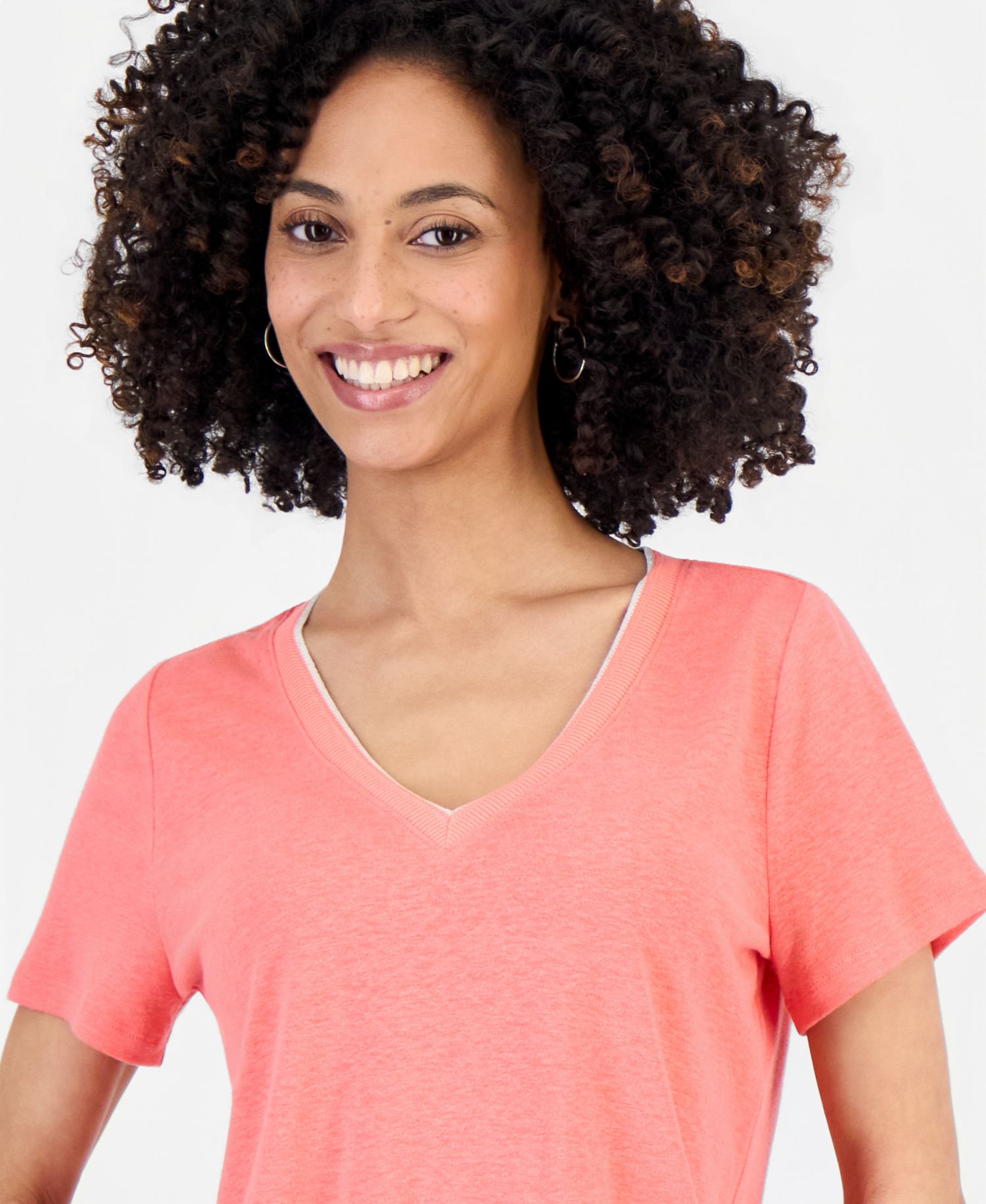 Petite V-Neck T-Shirt