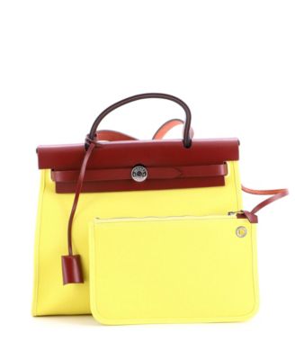 31 Herbag Zip Leather and Toile