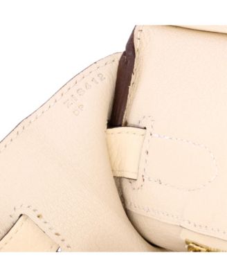 Birkin 30 Handbag Light Clemence with Gold Hardware