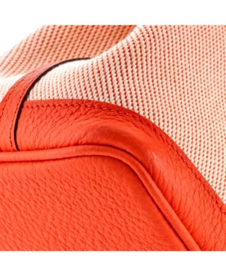 30 Garden Party Tote Toile and Leather