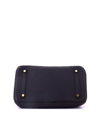 Birkin 30 Handbag Black Togo with Rose Gold Hardware