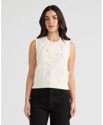 Women's Vest with Crochet Detail