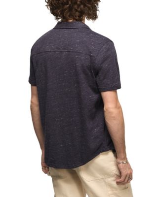 Men's Short-Sleeve Linen Knit Shirt