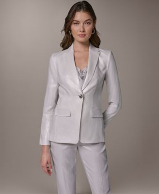 Donna Karan New York - Women's One-Button Peak Lapel Blazer