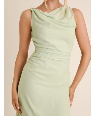 Women's Twist Asym Chiffon Bridesmaid Dress