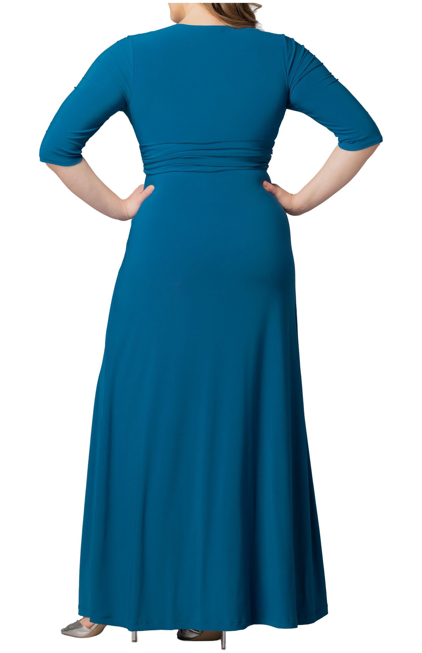 Женское платье Kiyonna Plus Size Evening Romance Long Gown, цвет: Синий — фото 2