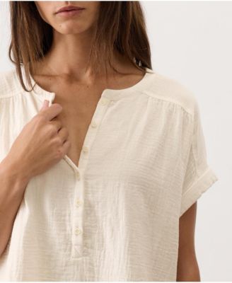Women's Organic Cotton Coastal Double Gauze Popover