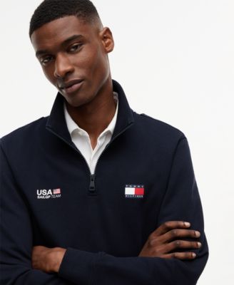 x U.S. SailGP Men's Flag Half Zip Sweatshirt