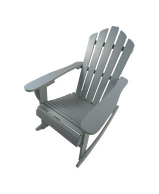 Reclining Wooden Outdoor Rocking Adirondack Chair