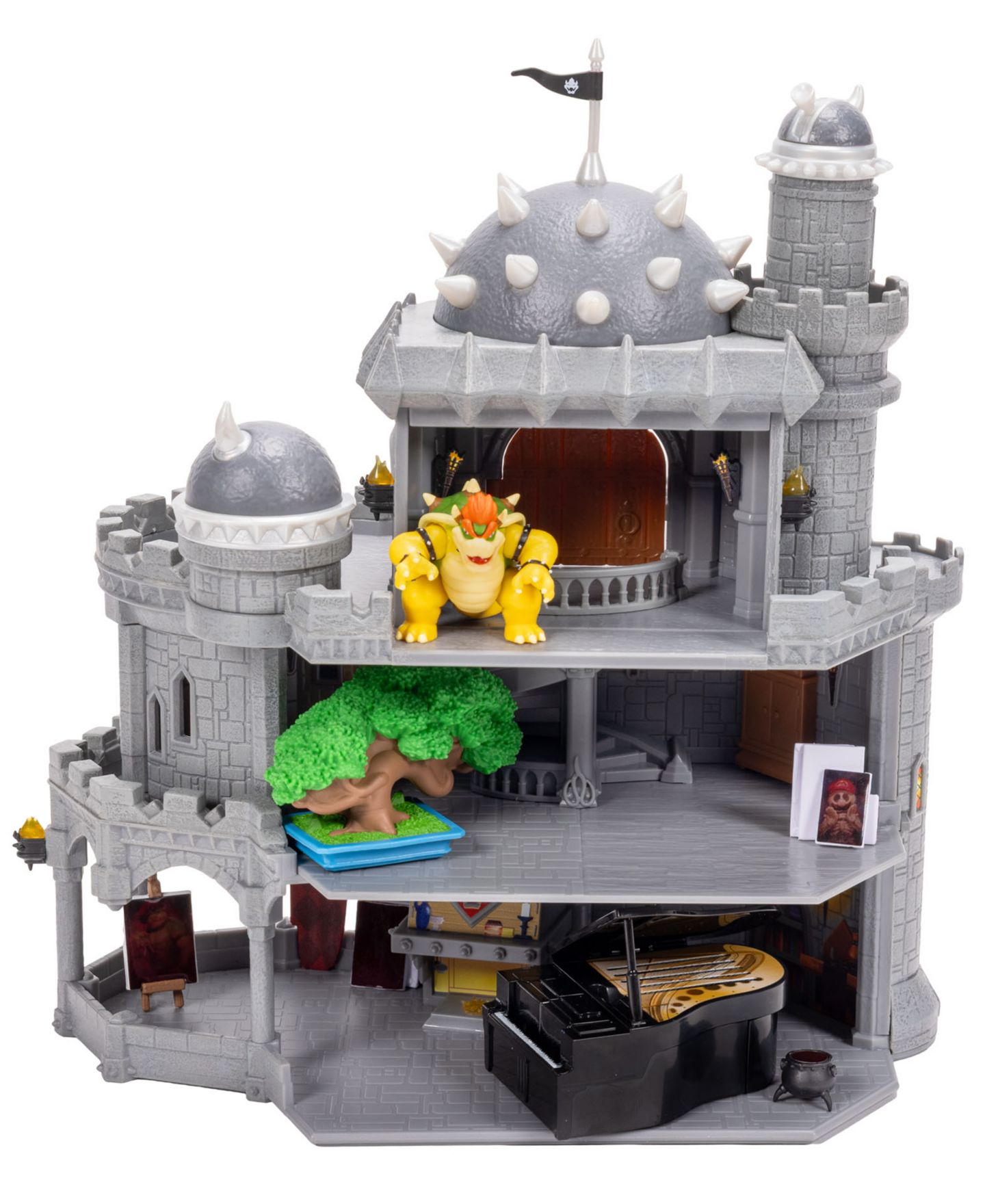 Детский игровой набор SUPER MARIO Galaxy Movie Deluxe Bowser Castle Playset — фото 4