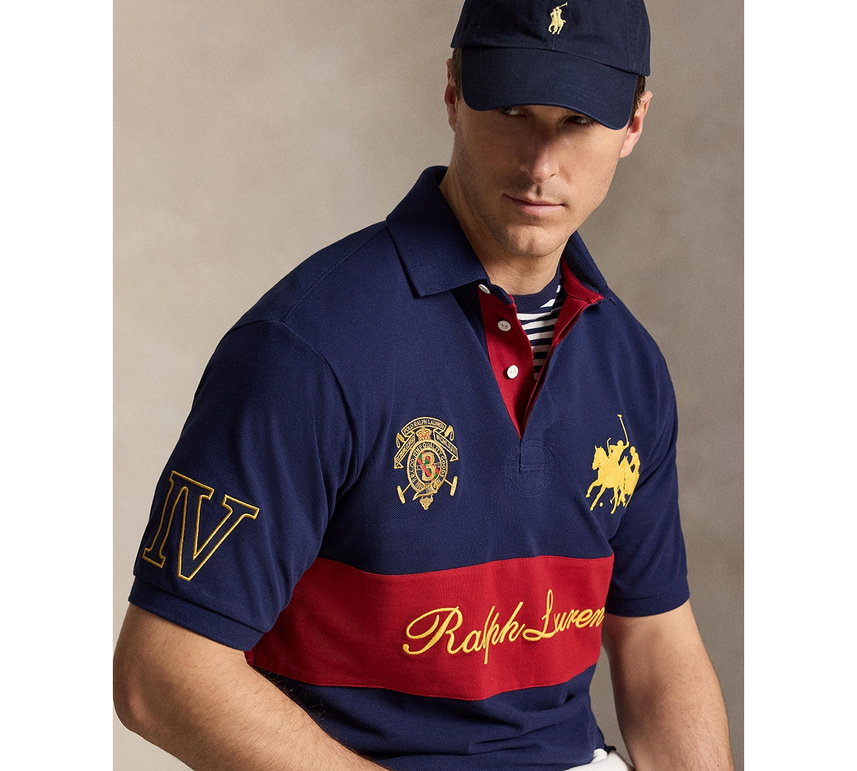 Polo Ralph Lauren Men's Big & Tall Dual Player Mesh Shirt