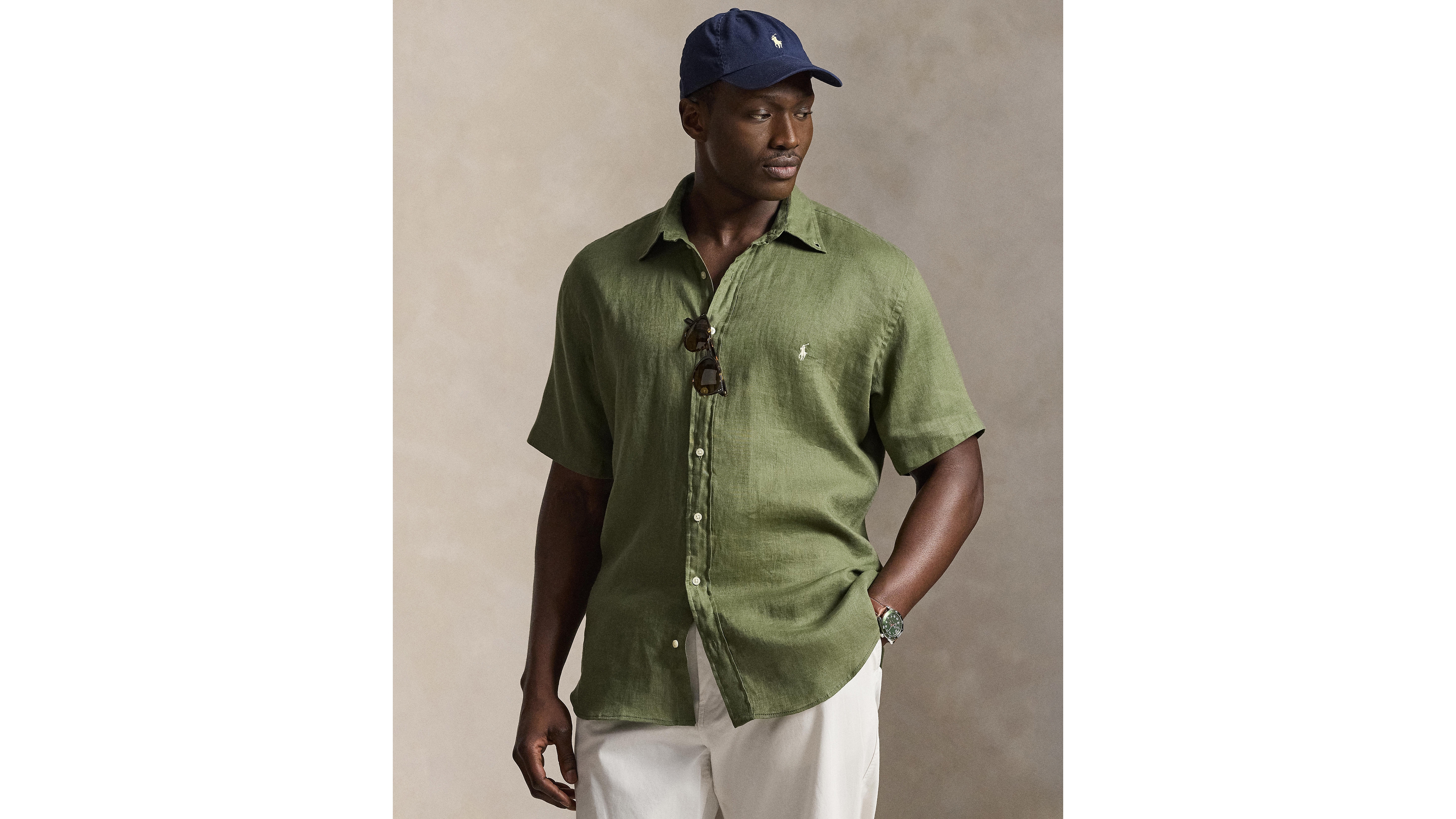 Polo Ralph Lauren Men's Big & Tall Linen Shirt