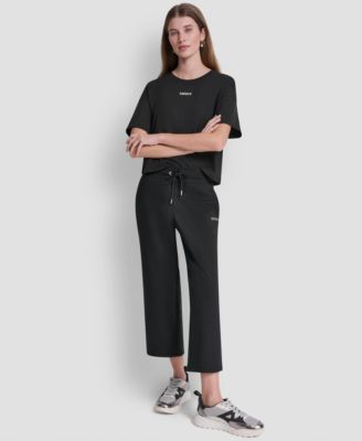Women's Metallic Bubble Logo Crop Pants