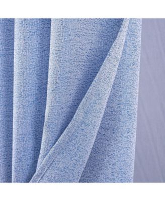 100% Polyester 140 GSM Lava Jacquard Grommet Curtain Panel 54" x 84" Blue