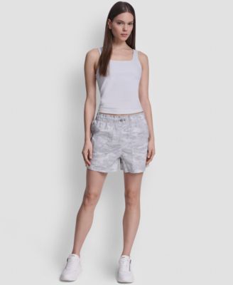Women's Mid-Rise Bungee Waist Shorts