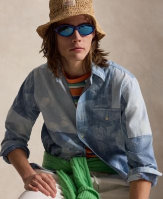 Men's Long-Sleeve Chambray Classic Shirt