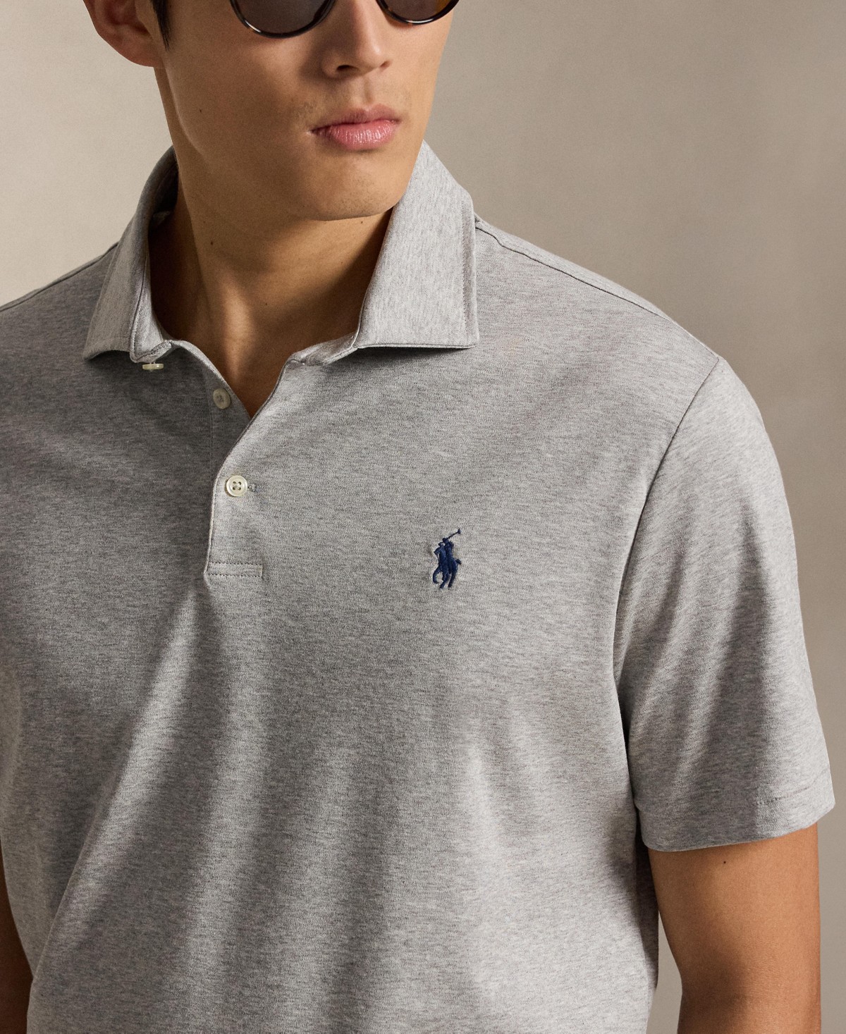 Мужские Polo Ralph Lauren Classic Fit Soft Cotton Polo Shirt — фото 4
