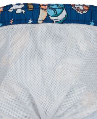 Boys' 4-7 Ice-Cream Printed Swim T-Shirt and Shorts, 2-Piece Set